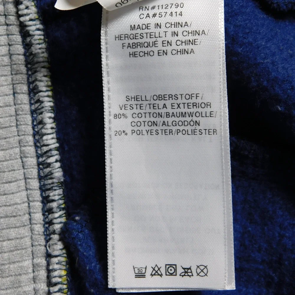 True Religion Boys 7 Navy Blue Varsity Full Zip Sweatshirt Horseshoe‎ Logo 02